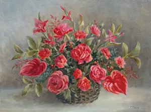 Dawe: Red Roses in a Basket