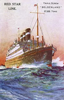 Belgenland: Red Star Line Ocean Liner, Triple Screw, Belgenland