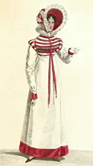 Pelisse: Red - White Costume 1818