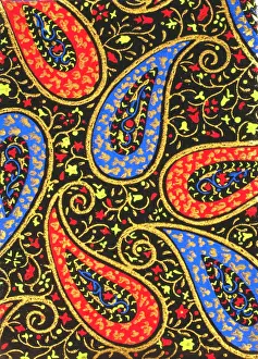 Abstracts: Red, yellow and blue abstract art deco design