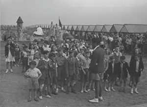 Campers: Redcoats entertaining children at Butlin's