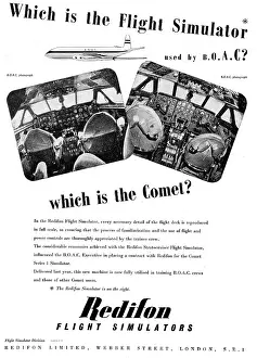 Redifon Chosen To Build The Comet 1 Flight Simulator