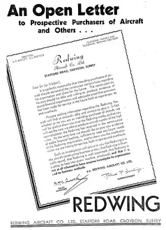 Redwing: Redwing Aircraft