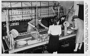 Reeling: Reeling the Silk for wedding dress train, Princess Elizabeth