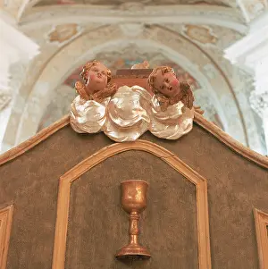 Trappist: Detail of the refectory in the Trappist monastery