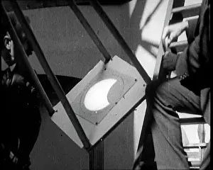 Eclipse: The Reflection of the Sun Through A Large Telescope