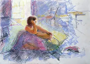 Gwen: Reflections ' seated nude