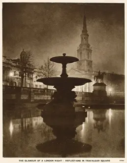 Martin In The Fields: Reflections in Trafalgar Square, London