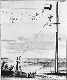 Telescope: Refracting telescope without a tube, designed
