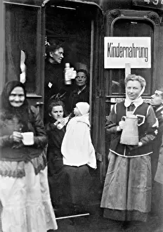 Refreshment: Refreshment station for the poll in Upper Silesia, 1921