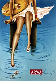 Nylons: Refrigerator by BBC, advertising, 1950s
