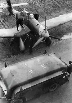 Refuel: Refueling of a Junkers Ju 87, 1939