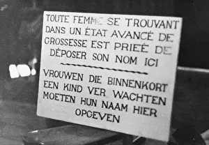 Notices: Refugee notice WWII