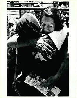 Tearful: Refugees