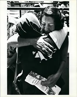 Tearful: Refugees