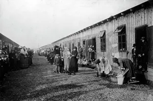 Buckets: Refugees camp in Bruck an der Leitha, 1916