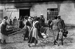 Accommodated: Refugees form the eastern German areas after the referendum