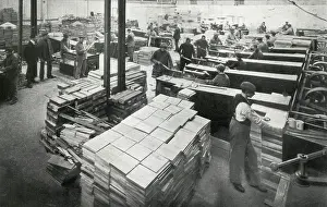 Earls: Refugees making Munitions Cases, Earl's Court, London