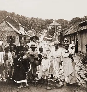 Afro Caribbean: Refugees from Mt. Pelee eruptions in the summer