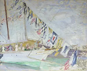Helleu: Regatta with Flags