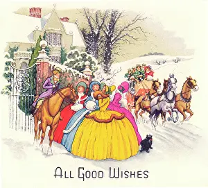 Quasi: Regency Christmas Scene