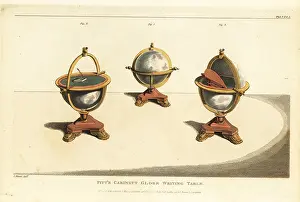 Thomas Morgan: Regency-era library globe that turns into a writing desk