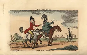 Annals: Regency gentleman riding with his belle