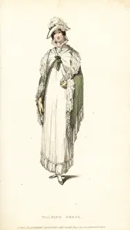 Thomas Uwins: Regency woman in Blucher hat, 1814