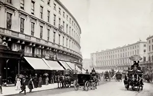 Quadrant: Regent Quadrant, Regent Street, London, horse drawn traffic