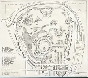 C1830: Regents Park - Plan - circa 1830