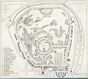 Regents: Regents Park - Plan - circa 1830
