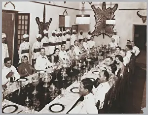 Lancers: A regimental dinner, 1920s