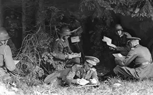 Commands: Regimental staff during the autumn maneuvers, 1937