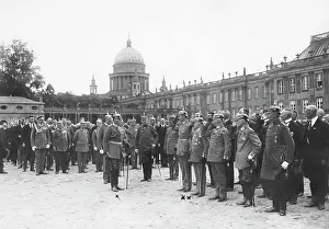 Saluting: Regiments Day of the Guards in Potsdam, 1928