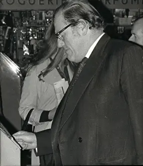 Deny: Reginald Maudling buying an underground ticket, London