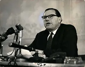 Britains: Reginald Maudling, Conservative politician, at conference