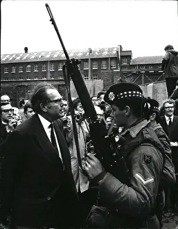 Maudling: Reginald Maudling, Home Secretary, in Belfast