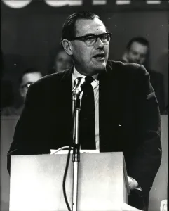 Maudling: Reginald Maudling at party conference, Brighton