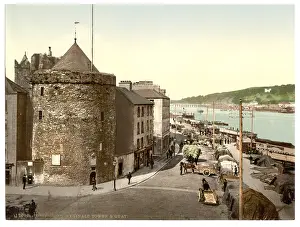 Waterford: Reginald Tower and Quay, Waterford. County Waterford, Irelan