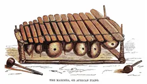 Gourds: Regional African music: the marimba