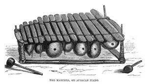 Gourds: Regional African music: the marimba
