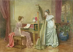 Harpsichord: The Rehearsal ' two young women