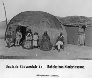 Southwest: Rehobothers in front of a pondok in German