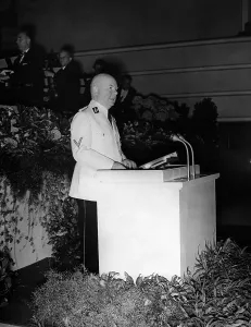 Rundfunks: Reich Broadcasting Director Dr. Glasmeier during a speec