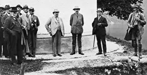 Chamois: Reich President Friedrich Ebert (center left) and