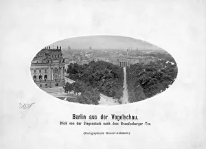 Gendarmenmarkt: The Reichstag and the Brandenburg Gate in Berlin, 1908