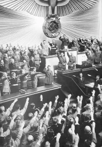 Schaub: Reichstag session on the declaration of war against Poland