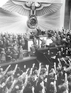 Schaub: Reichstag session on the declaration of war against Poland