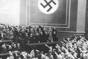 Anthem: Reichstag session in the Kroll Opera House in Berlin, 1938