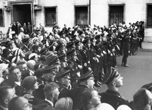 Cordoned: Reichstag session on the Roehm affair, 1934
